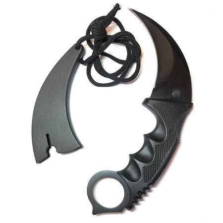 CS:GO нож с черна перла Karambit, острие и кания.