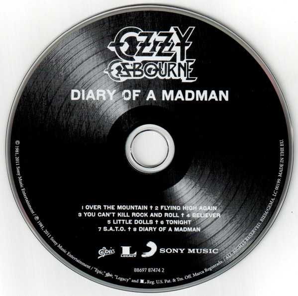 CD Ozzy Osbourne (from Black Sabbath) - Diary of a Madman 1981