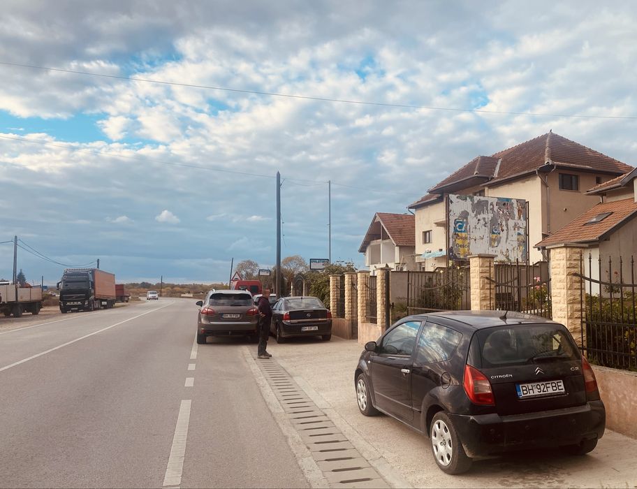 Panou publicitar intrare în Beius dinspre Oradea - Reclamă Beiuș