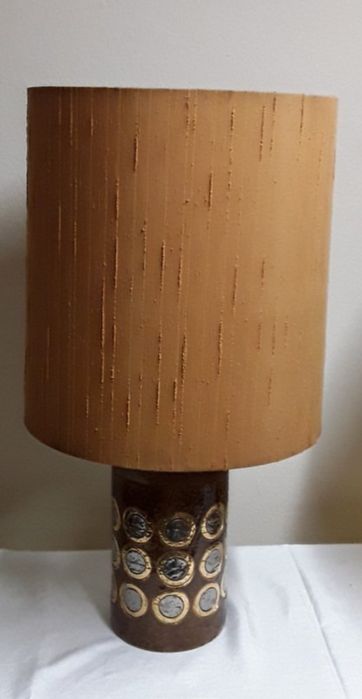 Винтидж чифт настолна лампа,керамична Италия Bitossi