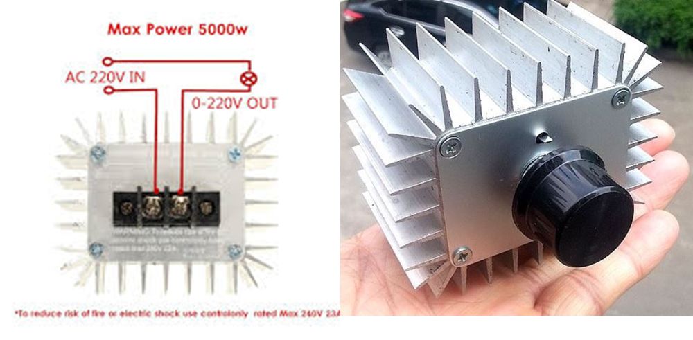 Variator tensiune regulator turatie motor 5000W 220V cur. altern. Nou!