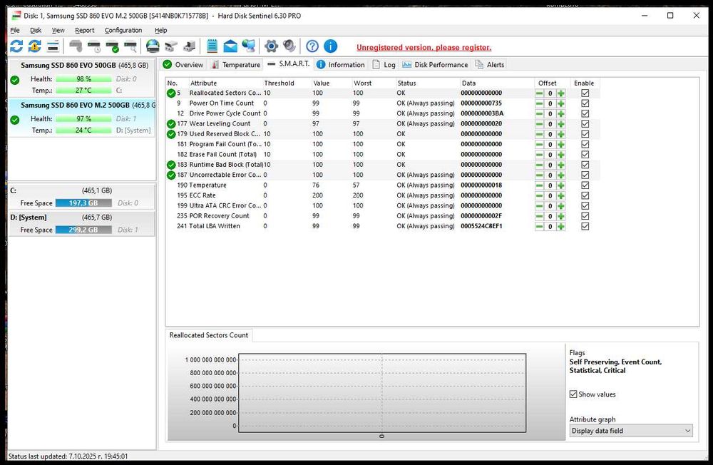 Диск  Samsung 860 EVO Series 500GB MLC SATA 6Gbps  M.2 2280
