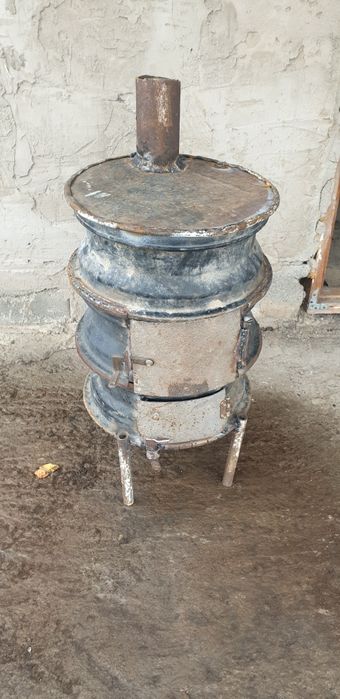 Буржуйка из дисков