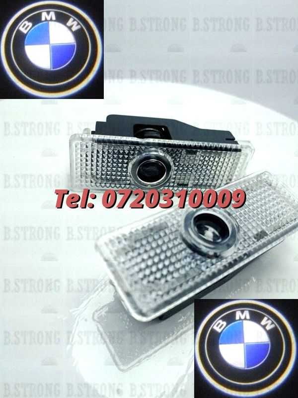 Proiectoare Sigla Marca Bmw Portiera Set De 2 Buc Plug And Play