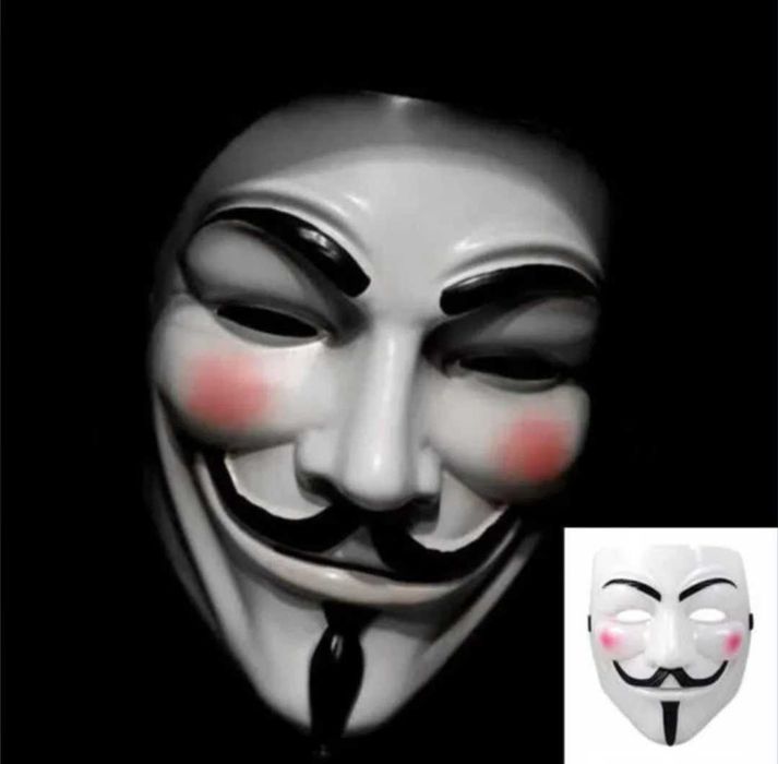 Masca originala V for Vendetta, film, Anonymous, Hacker, Halloween