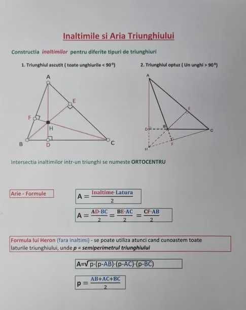 Meditații la matematică cl V-VIII si capacitate