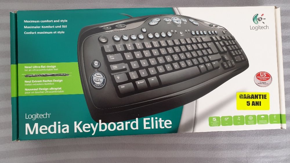 Vand Tastatura Logitech Media Keyboard Elite+Mouse Logitech B58 - USB