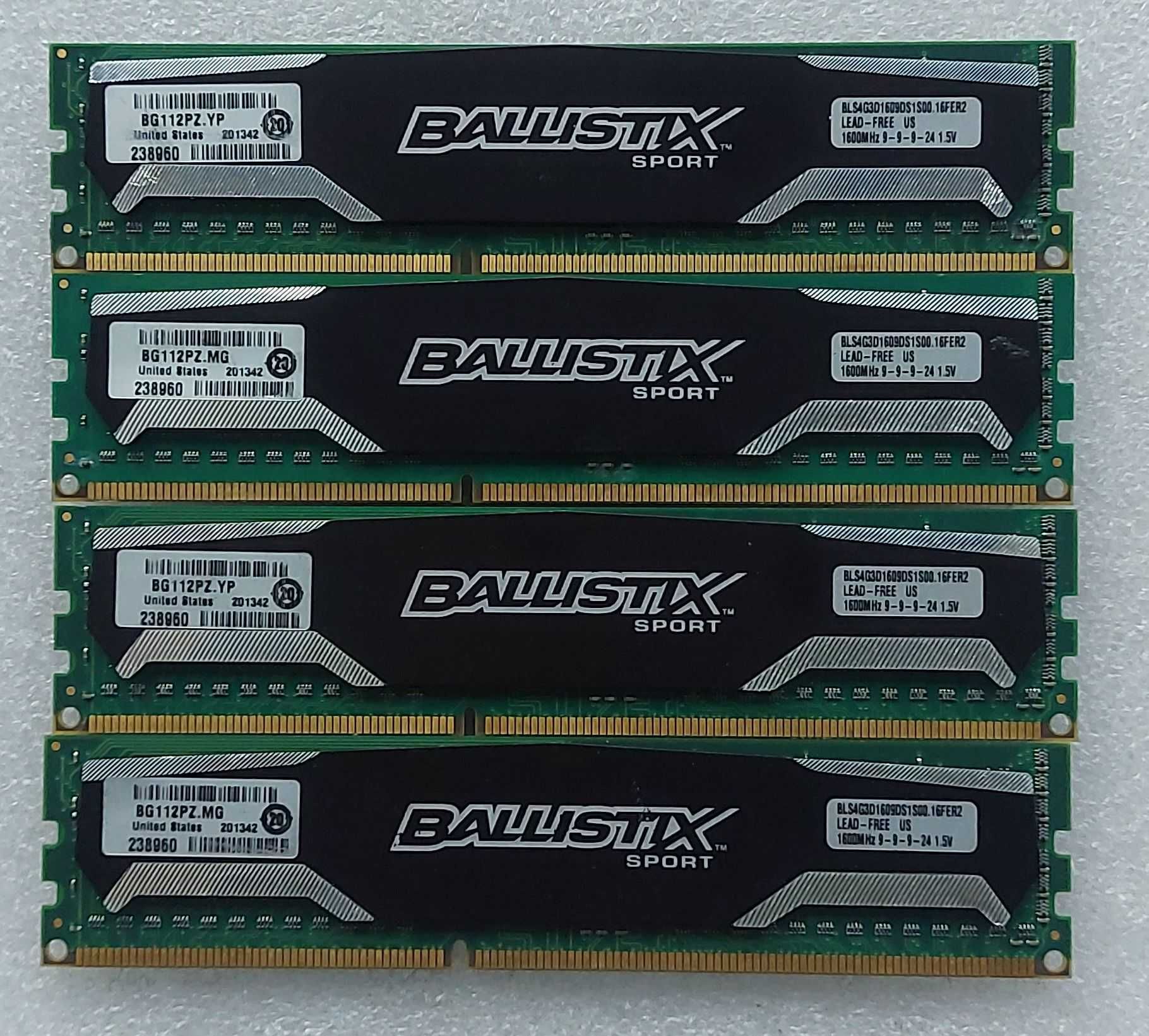 Kit Memorii 16GB DDR3 1600Mhz CRUCIAL BALLISTIX  CL9 Dual chanel kit