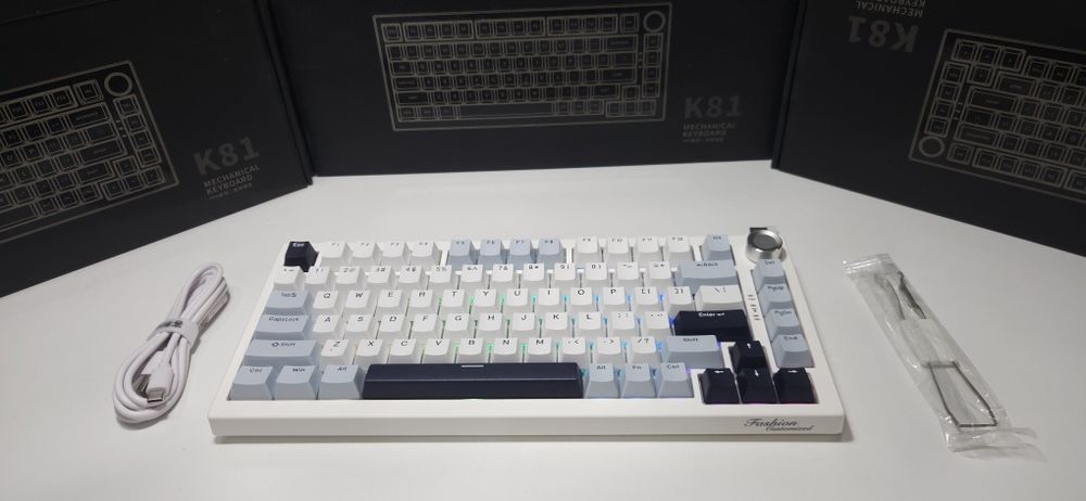 НОВАЯ механическая клавиатура k81 с  шумоизоляцией
