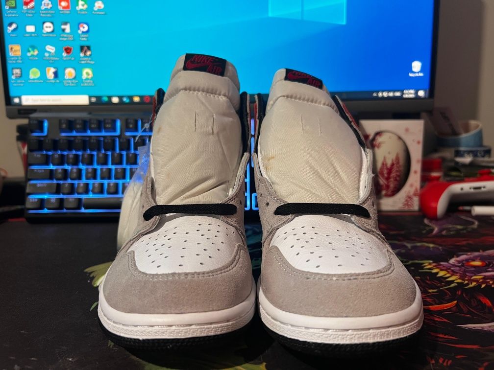 Air Jordan 1 Retro High Light Smoke Grey 43