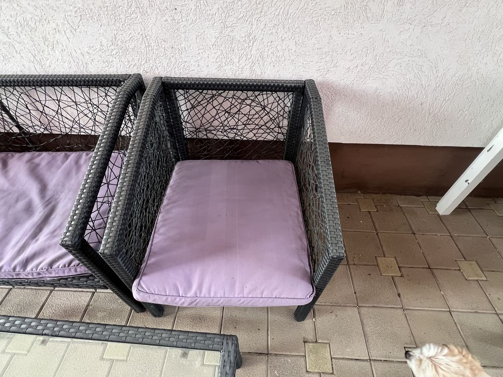 Mobilier terasa imitatie ratan