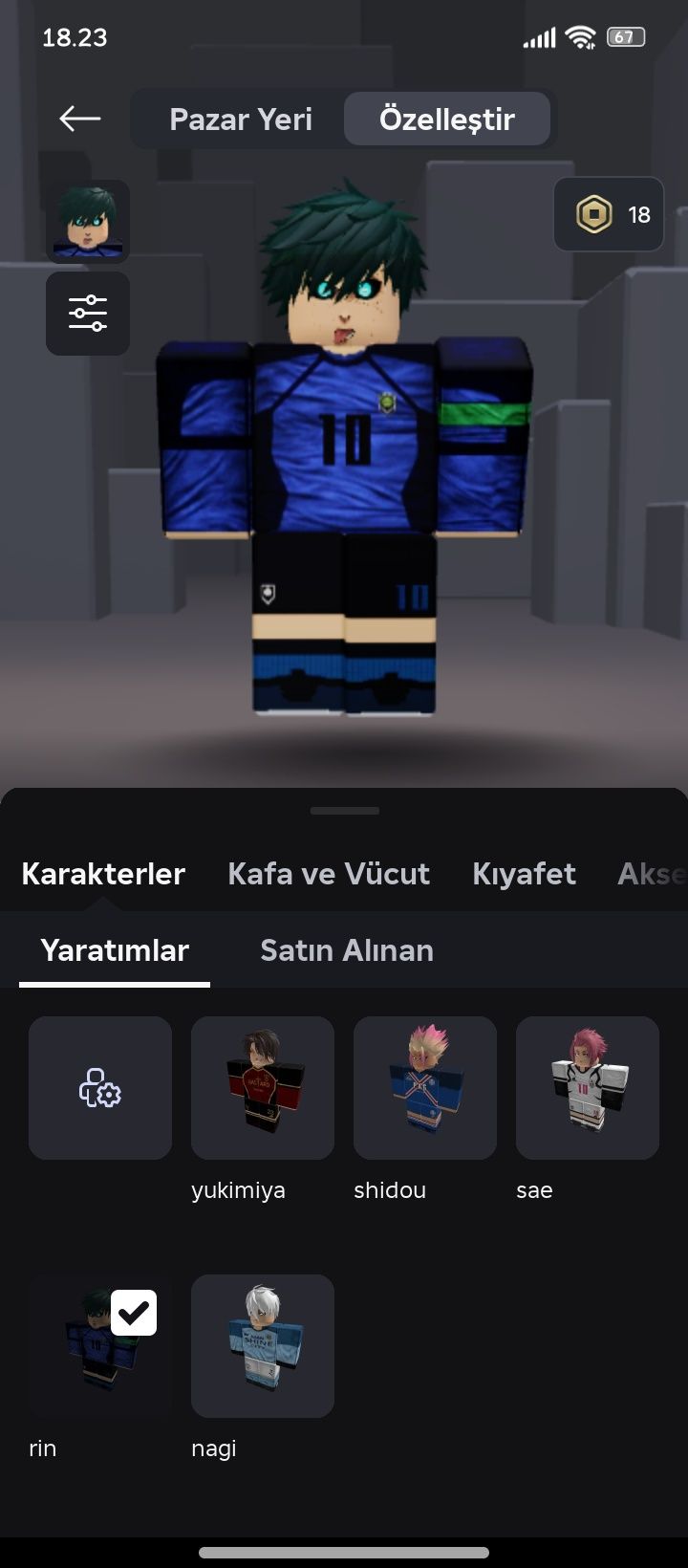 Продам аккаунт Roblox — Blue Lock Build + Kaiser + Prodigy