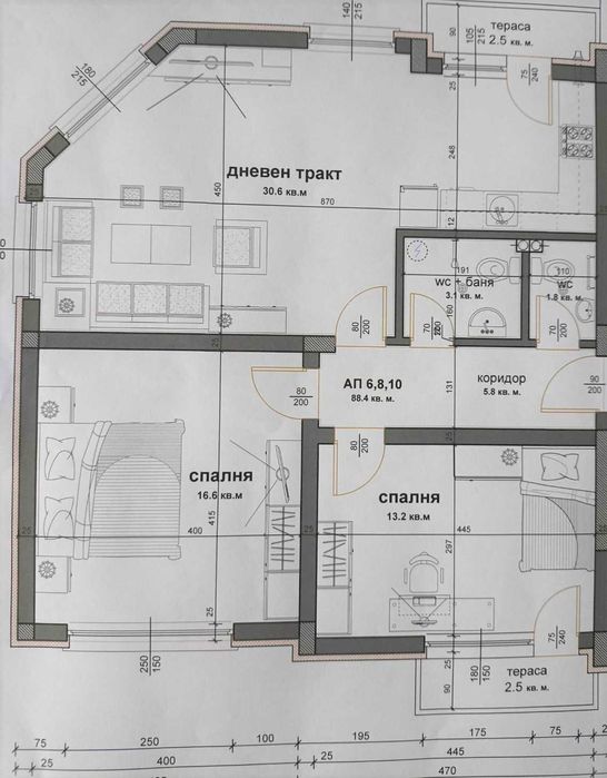 Продава се Тристаен апартамент в Разград, Житница - 94 кв.м за 1352 €/кв.м - Снимка #7