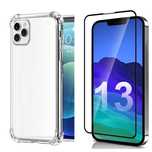 Iphone 12/13/14 MINI PRO MAX Husa Anti Soc + Folie Sticla Secure Glass