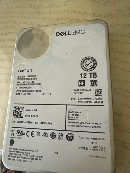 Жесткий диск Dell 12 TB