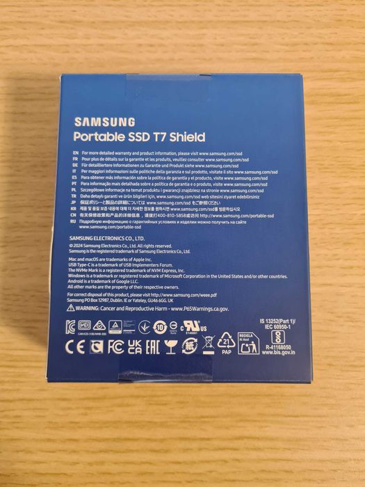SSD Extern Portabil Samsung T7 Shield 1TB USB 3.2, NOU Sigilat