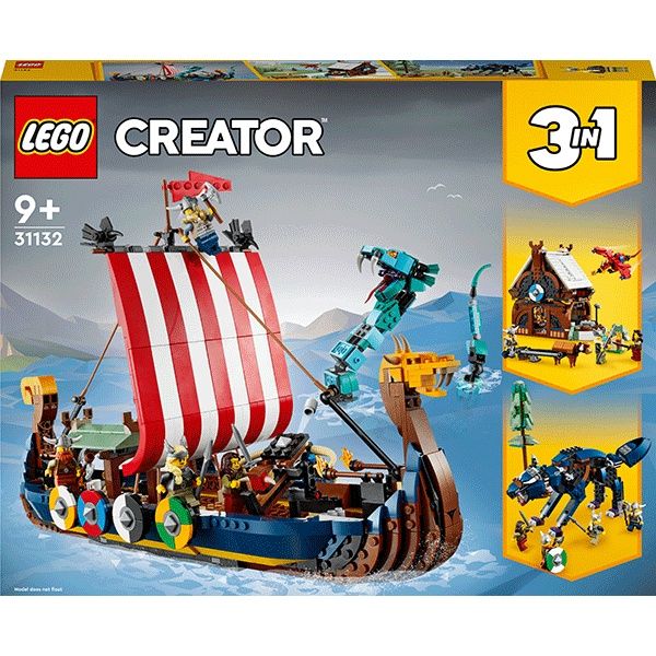 LEGO Creator Corabia vikinga Si Sarpele din Midgard - 31132