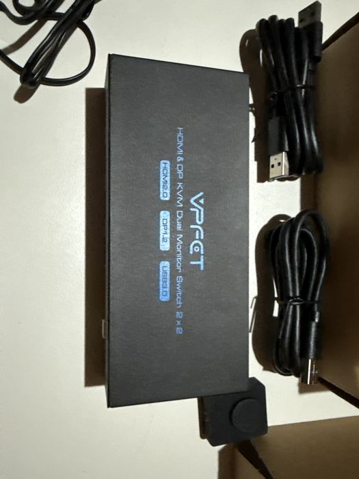 Switch KVM VPFET VP-SW272 HDMI 2.0,DP 1.2,USB 3.0,4k60Hz,2x2monitoare