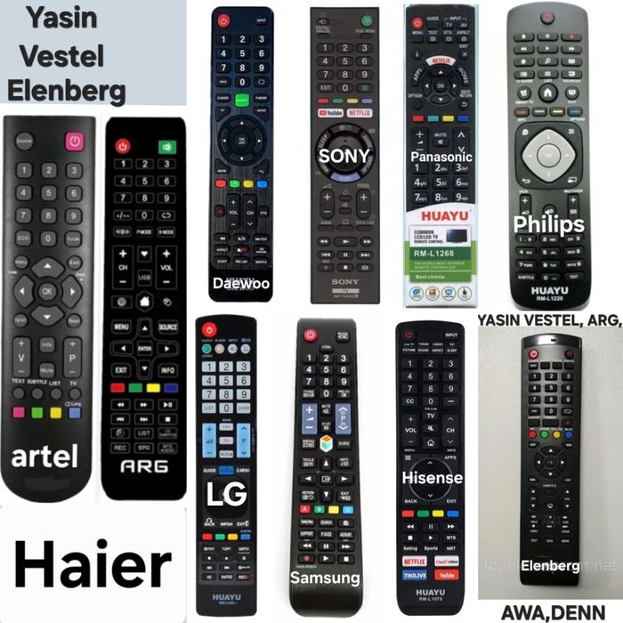 Пульт универсальный для телевизора YASIN,Vestel,ARG,AWA,DENN идр.Пульт