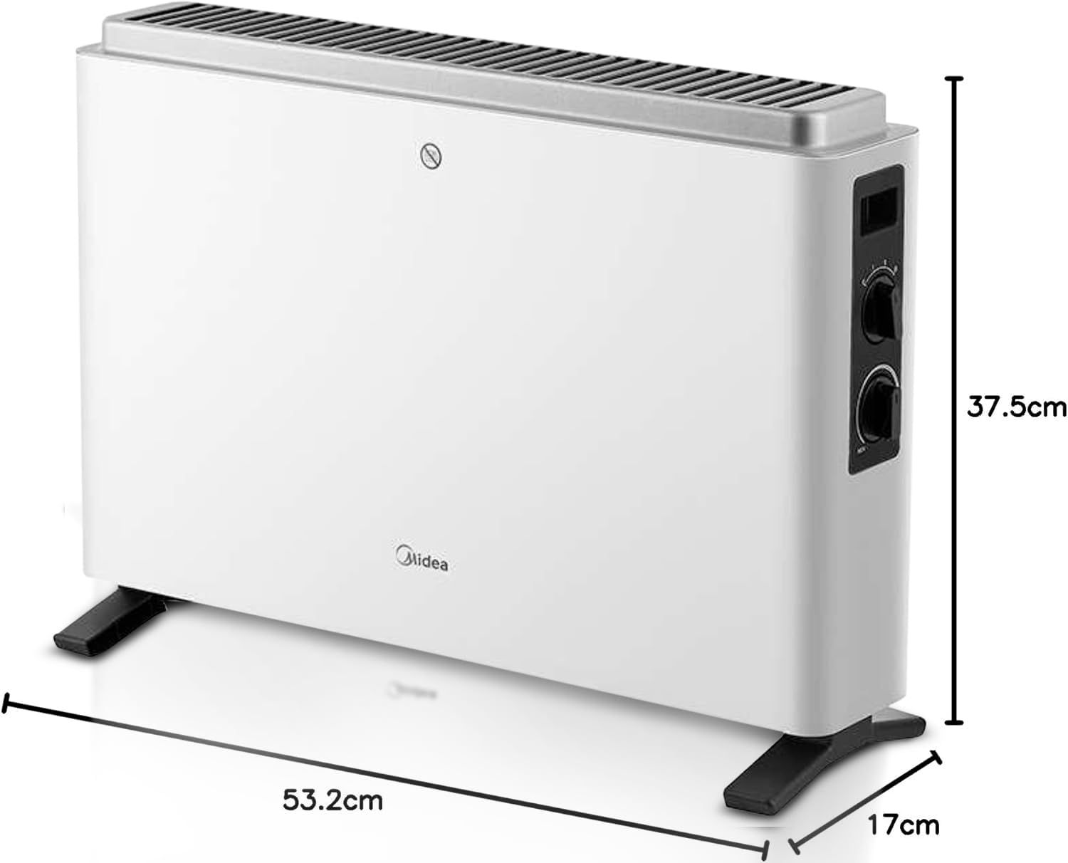 Convector electric MIDEA 2000W, termostat, 3 trepte | 844893