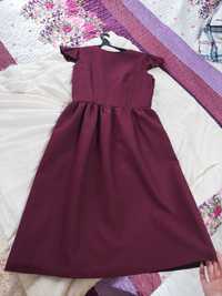 Платье бордовое, размер М(44)