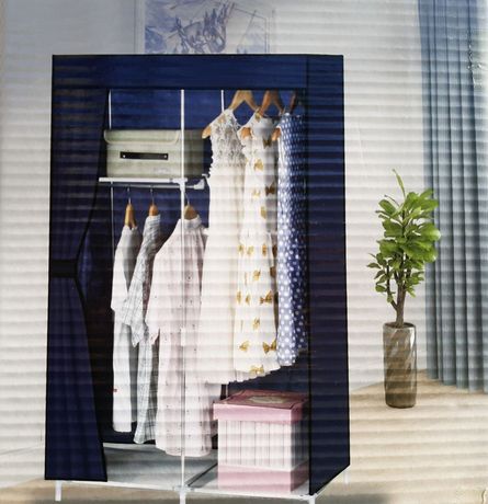 Текстильный модульный гардероб шкаф 86×45×148