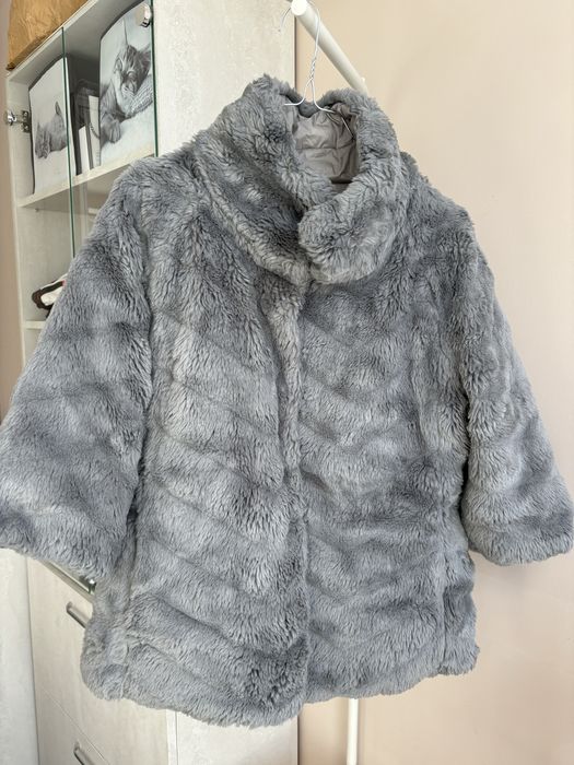 Двулицево пухено палто с пълнеж гъши пух