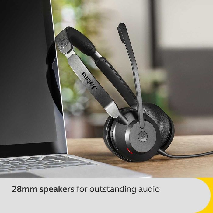 Jabra Evolve2 30SE Кабелни шумопотискащи стерео слушалки с 2 микрофона