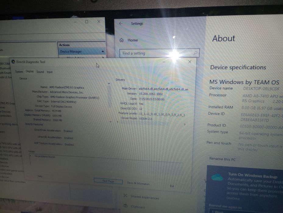 HP 17, 8 gb ram, 1.000 GB, AMD A8, baterie ok, video dedicat 1gb"