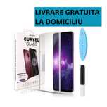 Folie sticla gel UV Samsung S9/S10/S20/S21, Plus, S22, S24, S23 Ultra