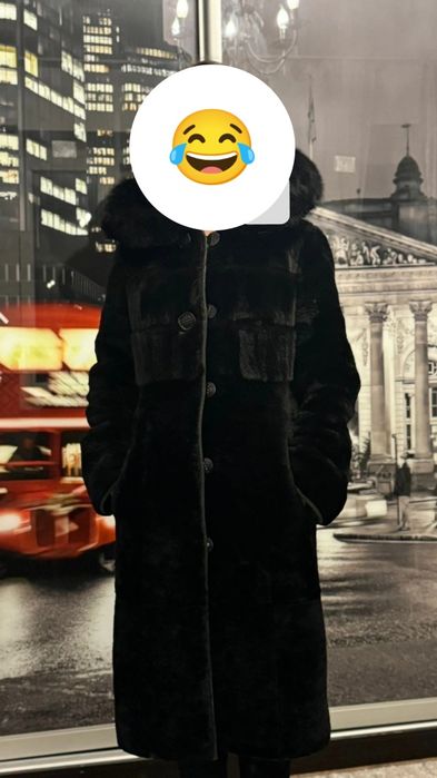 Продаем шубу мутон с норковыми вставкамив отличном состоянии