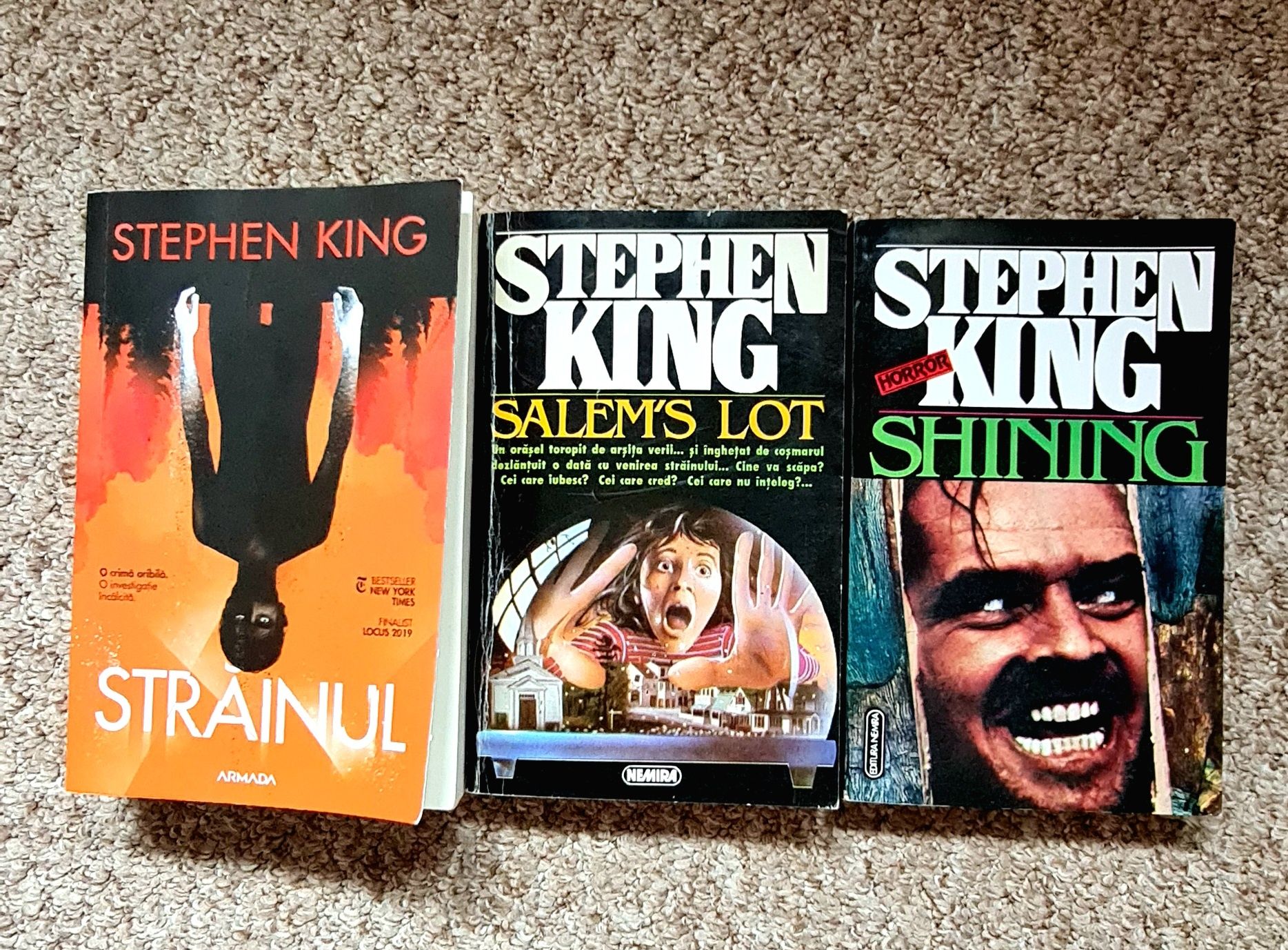 Cărți Stephen King horror thriller Străinul Salems Lot The shining