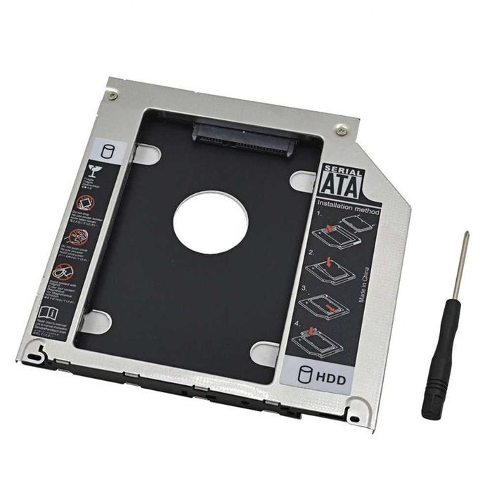Adaptor caddy suport HDD / SSD unitate optica 9.5mm Apple Macbook Pro