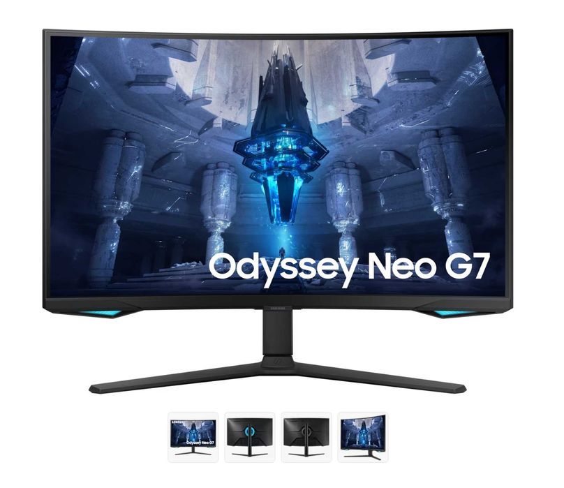 Monitor Samsung Neo G7 32inch 4K 165Hz VA curbat, miniLED, in garantie