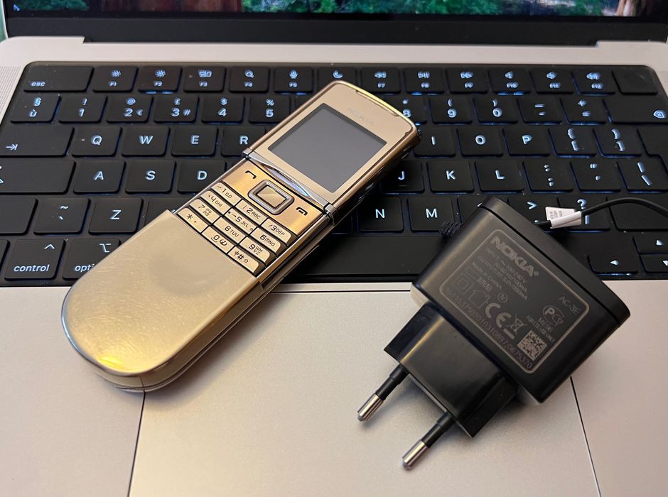 Telefon Nokia 8800 Sirocco GOLD / AURIU Silver ! Arte carbon sapphire