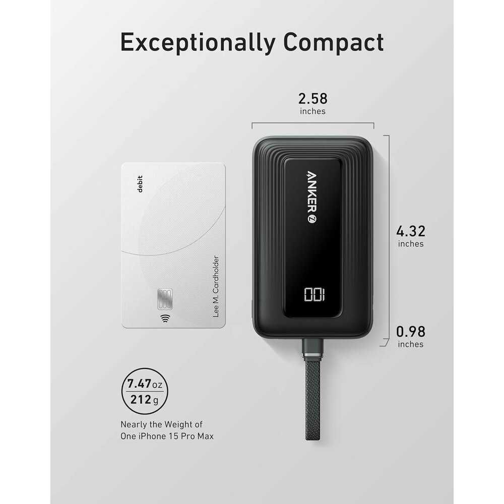 Външна батерия Anker Zolo Power Bank 30W 20000 mAh