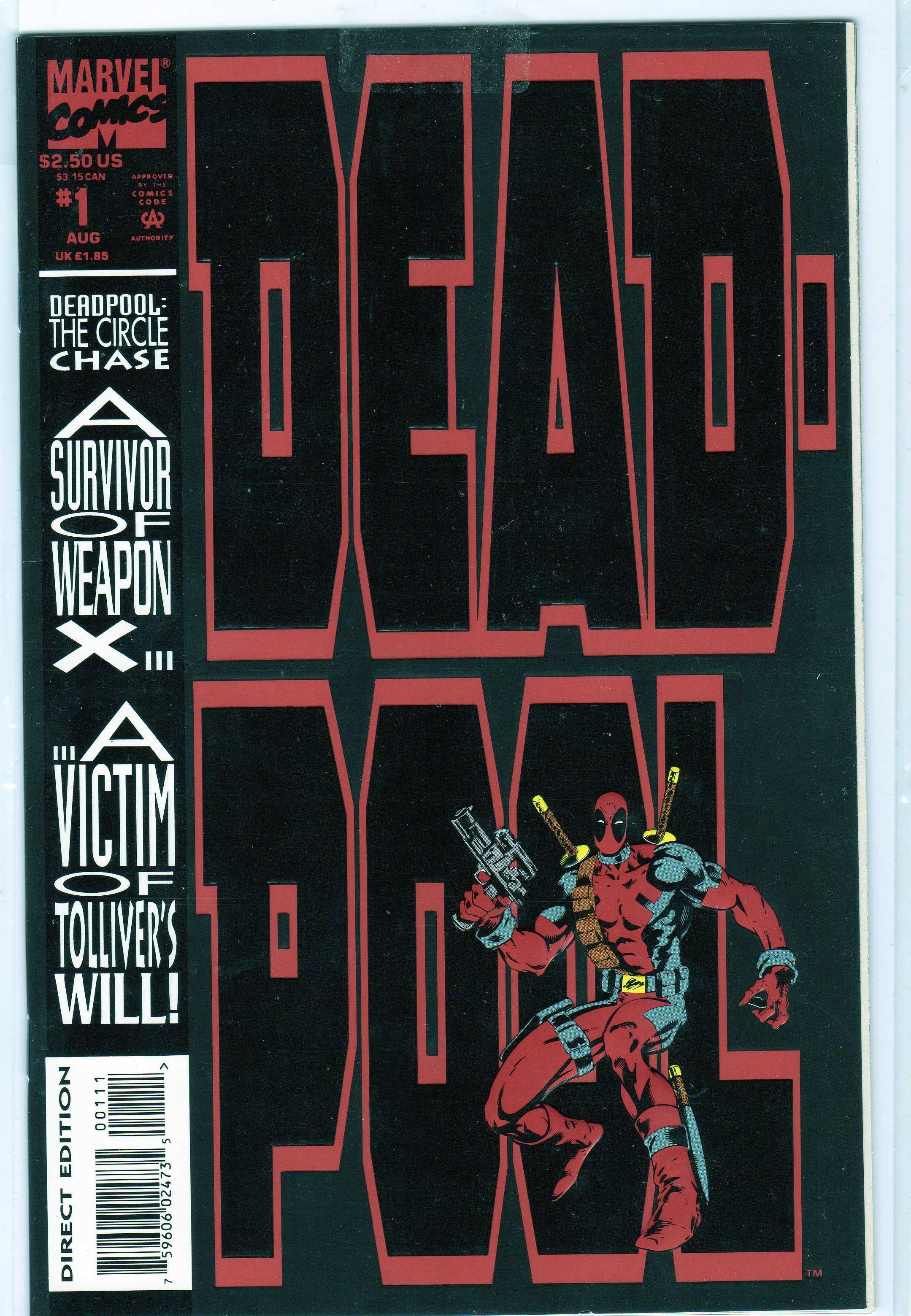 Deadpool - Circle Chase #1 1st Weasel! 1st solo Deadpool! benzi desena