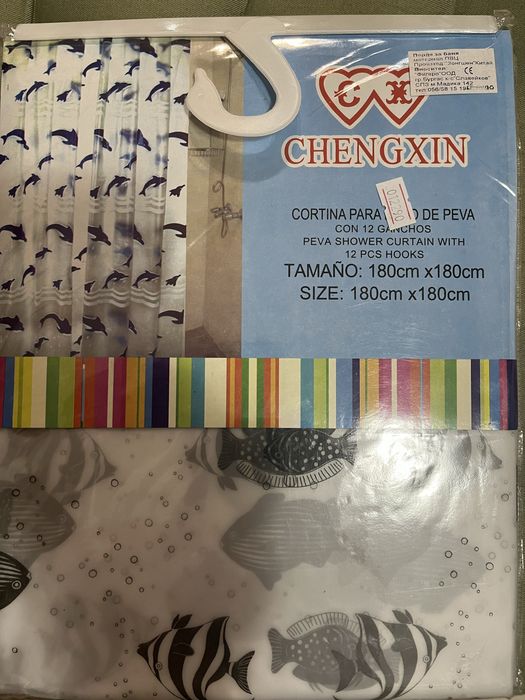 Душ завеса с декорации 180х180