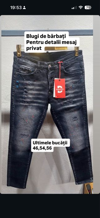 Blugi barbati doar numarul 56