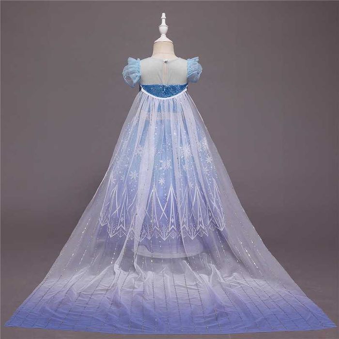 Rochie /rochita Elsa Frozen 2 cu trena detasabila