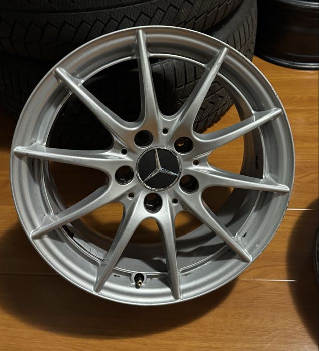4 jante originale mercedes c class w204 5x112 merg si pe vw audi pe 16