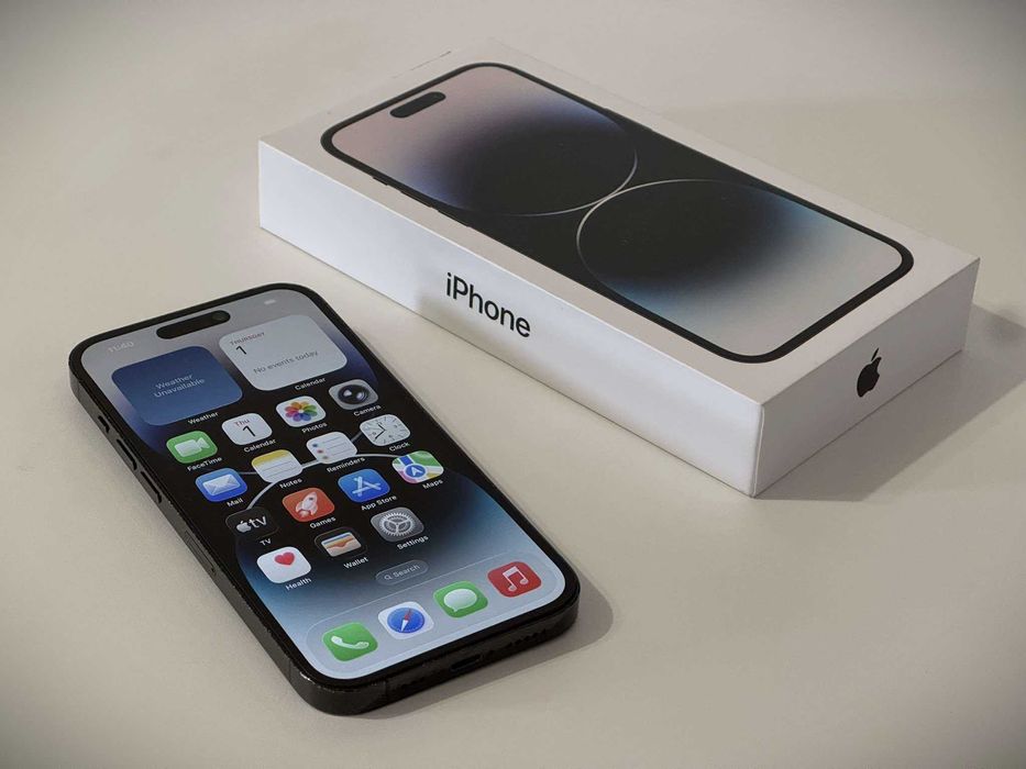 Бартер! iPhone 14 Pro 256GB Space Black (Черен) 92% Батерия!