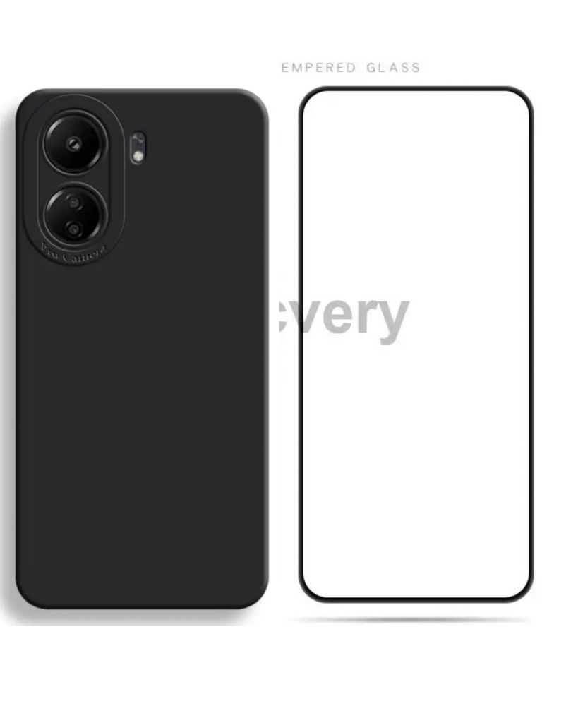 Xiaomi Redmi 13C/13T/13 PRO/14C Husa Carbon Case + Folie Sticla