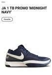 Баскетбольные кроссовки Nike JA 1 TB Promo "Midnight Navy"