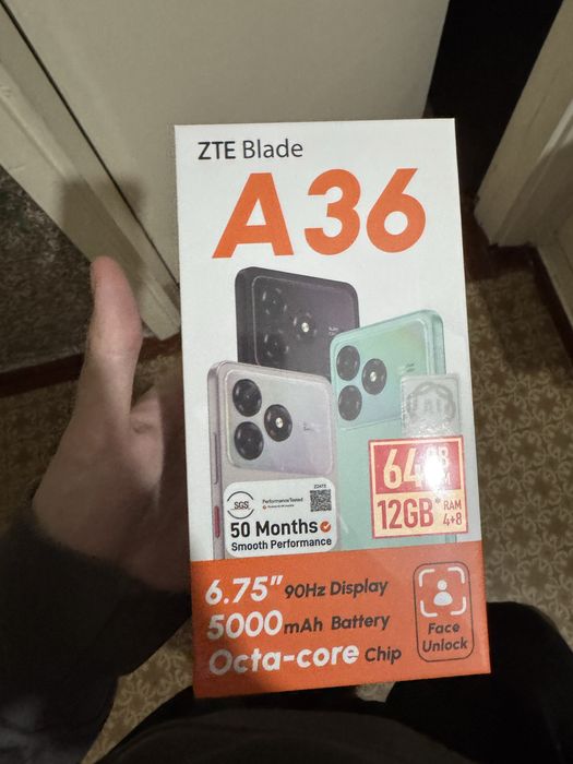 Телефон ZTE Blade A36 64gb