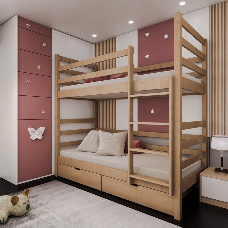 Двухэтажный кровать для детей и взрослых