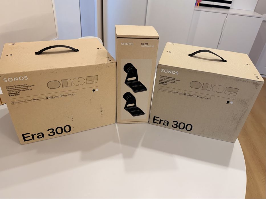 2 Sonos Era 300 + suport prindere perete original Sonos