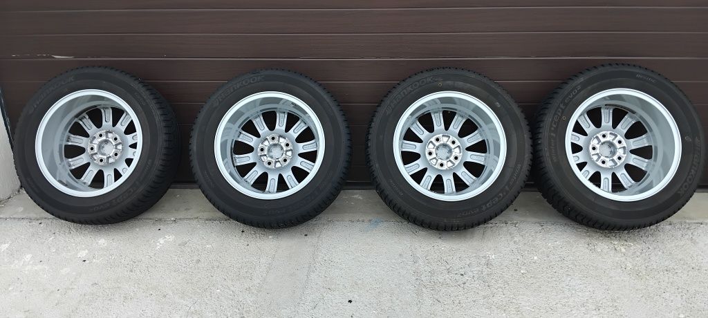 Jante aliaj originale 5x114,3 R16 ET50 Mazda anvelope 215/60 Hankook