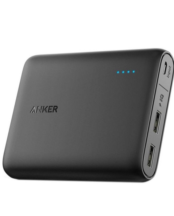 Външна батерия Anker PowerCore, 13000 mAh, Черна