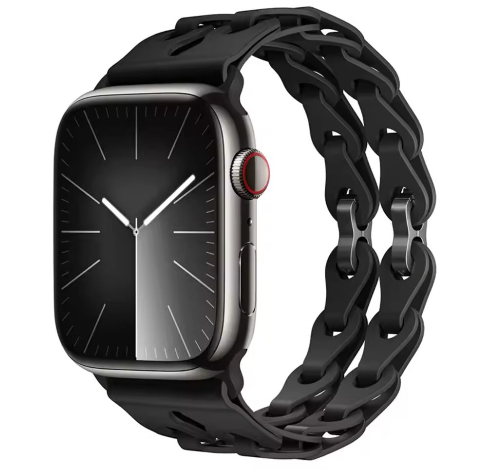 Curea Bratara Silicon Double Ceas Apple Iphone Husa Folie